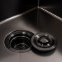 Изображение Кухонна мийка 50*50 PVD чорна DECOR Valeso Handmade (сифон круглий, 3,0/0,8) ИМ Light-Deco 6 