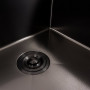 Изображение Кухонна мийка 50*50 PVD чорна DECOR Valeso Handmade (сифон круглий, 3,0/0,8) ИМ Light-Deco 5 