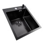 Зображення Кухонна мийка з нержавіючої стал чорна DECOR VALESO Handmade ИМ Light-Deco 1 