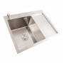 Изображение Кухонна мийка CM 58*48 L нержавійка VALESO Handmade (круглий сифон 3,0/0,8) ИМ Light-Deco 1 