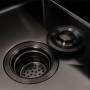 Изображение Кухонна мийка CM 78*50 L чорна PVD VALESO Handmade (круглий сифон 3,0/0,8) ИМ Light-Deco 4 