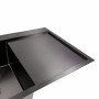 Изображение Кухонна мийка CM 78*50 L чорна PVD VALESO Handmade (круглий сифон 3,0/0,8) ИМ Light-Deco 2 