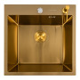 Изображение Кухонна мийка 50*50 PVD Gold Valeso Handmade (сифон круглий, 3,0/0,8) ИМ Light-Deco 