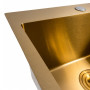 Изображение Кухонна мийка 50*50 PVD Gold Valeso Handmade (сифон круглий, 3,0/0,8) ИМ Light-Deco 3 