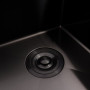 Изображение Кухонна мийка 78*43 PVD чорна на дві чаші VALESO Handmade (3.0/0.8) ИМ Light-Deco 4 