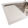 Изображение Кухонна мийка CM 58*48 R нержавійка VALESO Handmade (круглий сифон 3,0/0,8) ИМ Light-Deco 3 