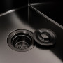 Изображение Кухонна мийка CM 78*50 R чорна PVD VALESO Handmade (круглий сифон 3,0/0,8) ИМ Light-Deco 4 