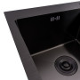 Изображение Кухонна мийка PVD чорна 78*48 VALESO Handmade на дві чаші (3.0/0.8) ИМ Light-Deco 3 