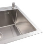 Зображення Кухонна мийка VALESO Handmade 65х43 нержавійка (3,0/0,8) ИМ Light-Deco 2 