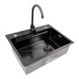 Зображення CM 64*50B Кухонна мийка PVD чорна (Work station) Valeso Handmade ИМ Light-Deco 4 