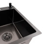 Изображение Кухонна мийка CM 58*48 R чорна PVD VALESO Handmade (круглий сифон 3,0/0,8) ИМ Light-Deco 2 