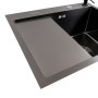Изображение Кухонна мийка CM 58*48 R чорна PVD VALESO Handmade (круглий сифон 3,0/0,8) ИМ Light-Deco 3 