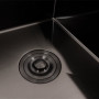 Изображение Кухонна мийка CM 58*48 R чорна PVD VALESO Handmade (круглий сифон 3,0/0,8) ИМ Light-Deco 4 
