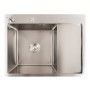 Изображение Кухонна мийка CM 65*50 L нержавійка VALESO Handmade (круглий сифон 3.0/0.8) ИМ Light-Deco 