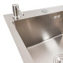 Изображение Кухонна мийка CM 65*50 L нержавійка VALESO Handmade (круглий сифон 3.0/0.8) ИМ Light-Deco 3 