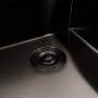 Изображение Кухонна мийка PVD чорна 40*50 VALESO Handmade (товщина 3,0/1,5) ИМ Light-Deco 1 