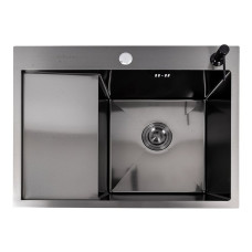 CM 65*50 R DÉCOR Мийка PVD чорна Valeso Handmade (3.0/0.8)