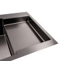 Зображення Мийка Valeso Handmade CM 78×50C L (PVD чорна) з поглибленою полицею ИМ Light-Deco 2 
