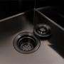 Изображение Кухонна мийка CM 65*50 L чорна PVD VALESO Handmade (круглий сифон 3,0/0,8) ИМ Light-Deco 4 