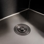Зображення Кухонна мийка VALESO Handmade PVD 70*50 чорна (сифон круглий, 3,0/0,8) ИМ Light-Deco 4 