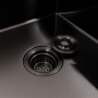 Изображение Кухонна мийка CM 65*50 R чорна PVD VALESO Handmade (круглий сифон 3,0/0,8) ИМ Light-Deco 4 