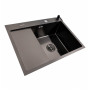 Изображение Кухонна мийка CM 65*50 R чорна PVD VALESO Handmade (круглий сифон 3,0/0,8) ИМ Light-Deco 1 