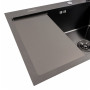 Изображение Кухонна мийка CM 65*50 R чорна PVD VALESO Handmade (круглий сифон 3,0/0,8) ИМ Light-Deco 3 