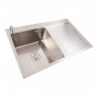 Изображение Кухонна мийка CM 78*50 L нержавійка VALESO Handmade (круглий сифон 3,0/0,8) ИМ Light-Deco 1 