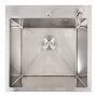 Изображение Кухонна мийка 50*50 нержавійка DECOR Valeso Handmade (сифон круглий, 3,0/0,8) ИМ Light-Deco 