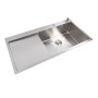 Изображение Кухонна мийка нержавійка CM 100*50 R VALESO Handmade (3.0/0.8) ИМ Light-Deco 1 