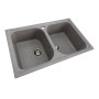 Зображення Гранітна мийка для кухні Platinum 7950 Equatoria матовий Сірий ИМ Light-Deco 1 