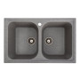 Зображення Гранітна мийка для кухні Platinum 7950 Equatoria матовий Сірий ИМ Light-Deco 