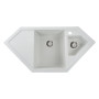 Изображение Гранітна мийка для кухні VALESO 9950 PANDORA матова Біла в крапку ИМ Light-Deco 2 