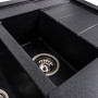 Изображение Гранітна мийка для кухні VALESO TOSKANA 7850W матова Карбон ИМ Light-Deco 6 