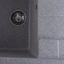 Зображення Гранітна мийка для кухні VALESO INTENSO 6550 матова Сіра ИМ Light-Deco 1 