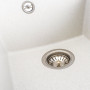 Изображение Гранітна мийка для кухні VALESO SOKIL 4150 матова Біла в крапку ИМ Light-Deco 4 