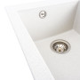 Изображение Гранітна мийка для кухні VALESO SOKIL 4150 матова Біла в крапку ИМ Light-Deco 3 