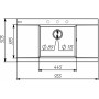Зображення Гранітна мийка для кухні VALESO ATLAS 9651 матова Графіт ИМ Light-Deco 5 