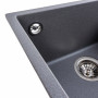 Зображення Гранітна мийка для кухні VALESO RUBA 4040 матова Сірий мусон ИМ Light-Deco 5 