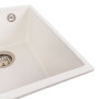 Изображение Гранітна мийка для кухні VALESO ROXY 3744 матова Білосніжна ИМ Light-Deco 2 