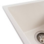 Изображение Гранітна мийка для кухні VALESO ROXY 3744 матова Білосніжна ИМ Light-Deco 3 