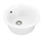 Изображение Гранітна мийка для кухні VALESO TURAS 480 матова Білосніжна ИМ Light-Deco 3 