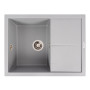 Зображення Кухонна мийка гранітна VALESO 6550 CRIPTA (сірий металік) ИМ Light-Deco 