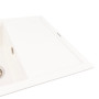 Изображение Гранітна мийка VALESO CRIPTA 6550 матова Білосніжна ИМ Light-Deco 3 