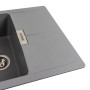 Изображение Гранітна мийка для кухні Platinum 6250 ZIRKONE матовий Сірий металік ИМ Light-Deco 2 