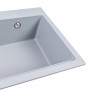 Зображення Гранітна мийка для кухні VALESO NIKA 7545 матова Сірий металік ИМ Light-Deco 3 