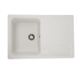Зображення Гранітна мийка для кухні VALESO VERONA 7850 матова Білосніжна ИМ Light-Deco 