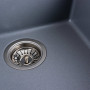 Зображення Гранітна мийка для кухні VALESO RUBA 4040 матова Сірий металік ИМ Light-Deco 6 