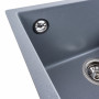 Зображення Гранітна мийка для кухні VALESO RUBA 4040 матова Сірий металік ИМ Light-Deco 5 