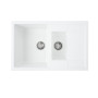 Изображение Гранітна мийка для кухні VALESO TOSKANA 7850W матова Білосніжна ИМ Light-Deco 